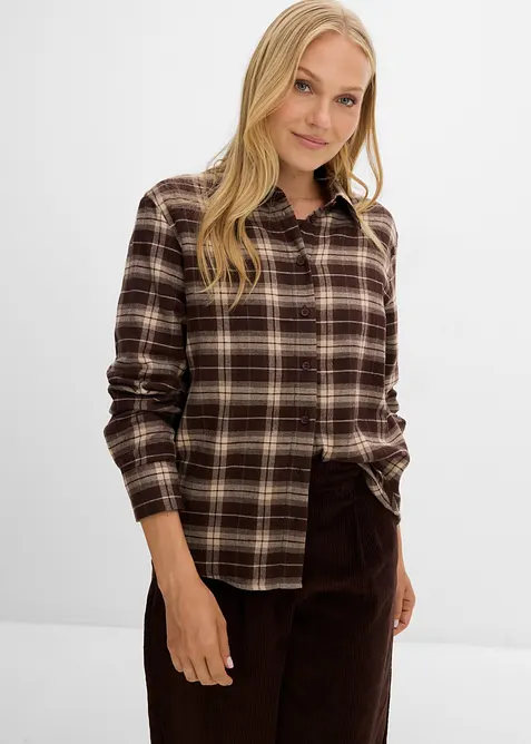 Chemise en flanelle 100% coton, bonprix