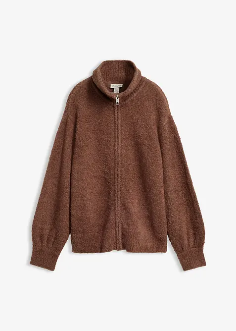 Gilet en maille boucl&eacute;e, bonprix