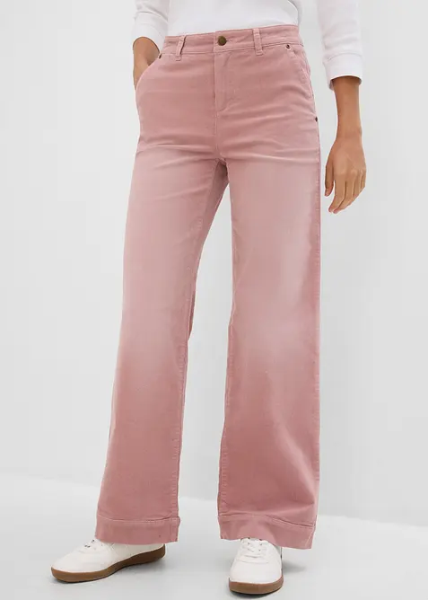 Weite Cordhose aus Baumwoll-Mix, bonprix