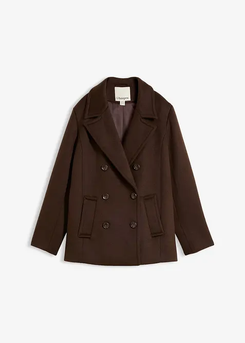 Caban en laine m&eacute;lang&eacute;e, bonprix