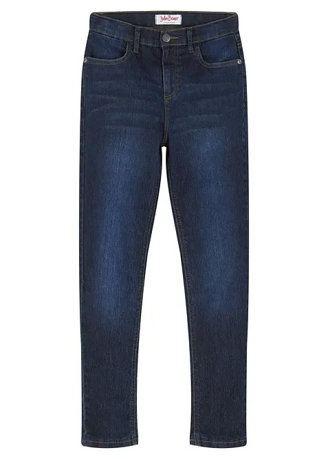 Jean chaud taille mi-haute, doublure jersey, bonprix