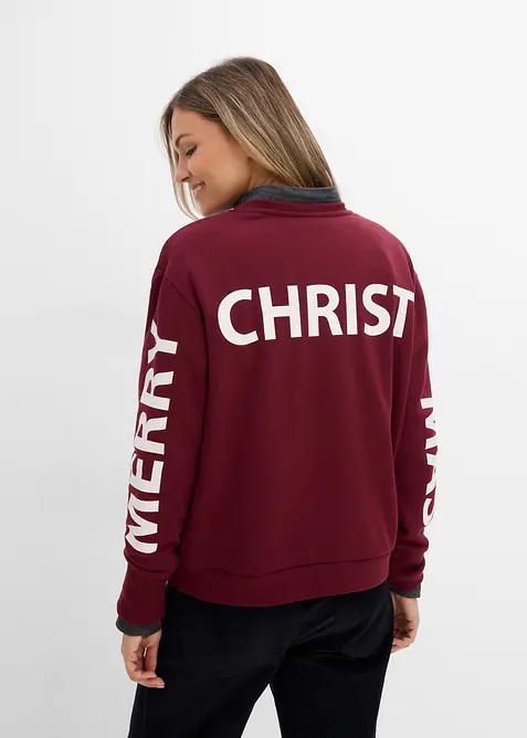 Oversize-Sweatshirt aus weichem Baumwoll-Mix, bonprix