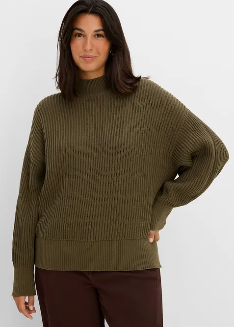 Pull oversize 100% coton, bonprix