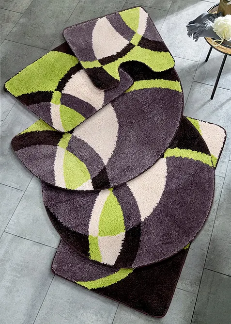 Tapis de bain &agrave; motif cercle, bonprix