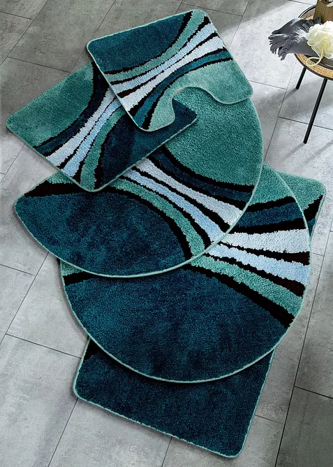 Parure de salle de bain &agrave; rayures, bonprix