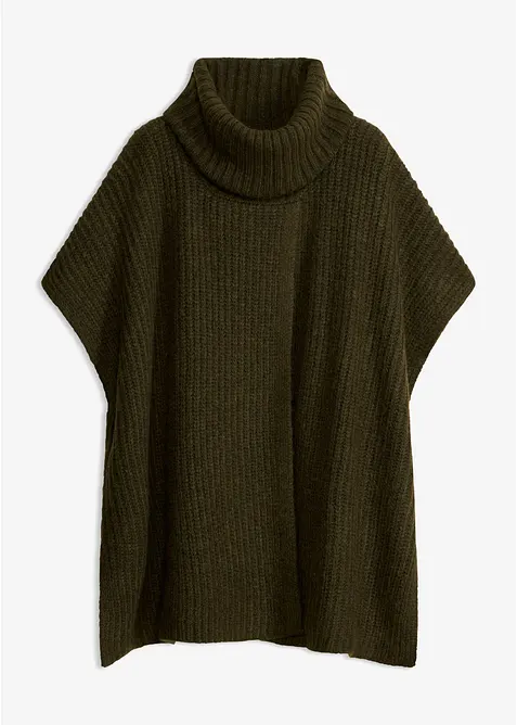 Pull poncho doux, bonprix