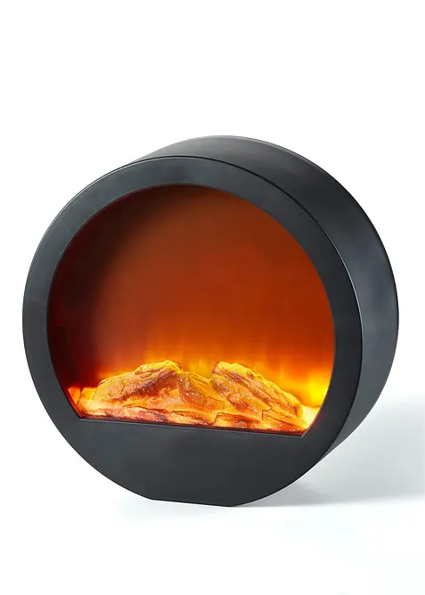 D&eacute;coration LED avec effet feu de chemin&eacute;e, bonprix