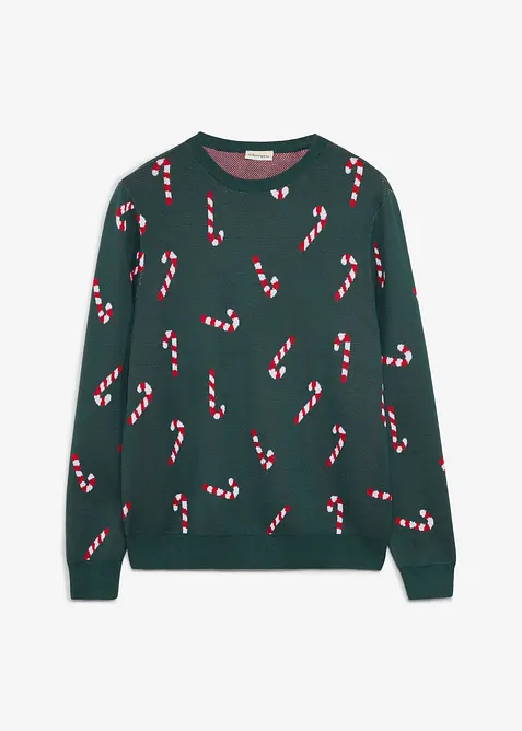 Feinstrickpullover mit Weihnachtsmotiv, bonprix