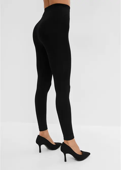 Lot de 2&nbsp;leggings chauds doubl&eacute;s polaire douce 140D, bonprix