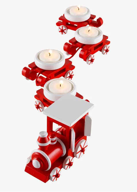 Teelichthalter in Weihnachtszug-Design (5-tlg.Set), bonprix