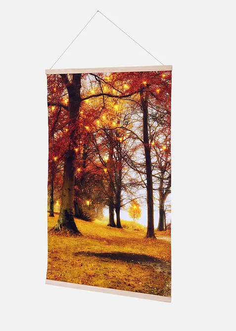 Tableau sur toile tiss&eacute;e LED &agrave; suspendre, bonprix