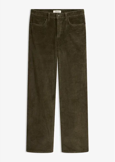 Cordhose mit ausgestelltem Bein, bonprix
