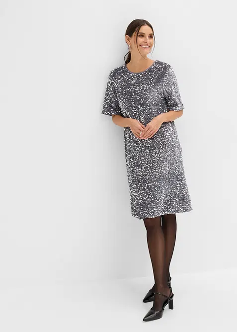 Minikleid mit Pailletten, bonprix