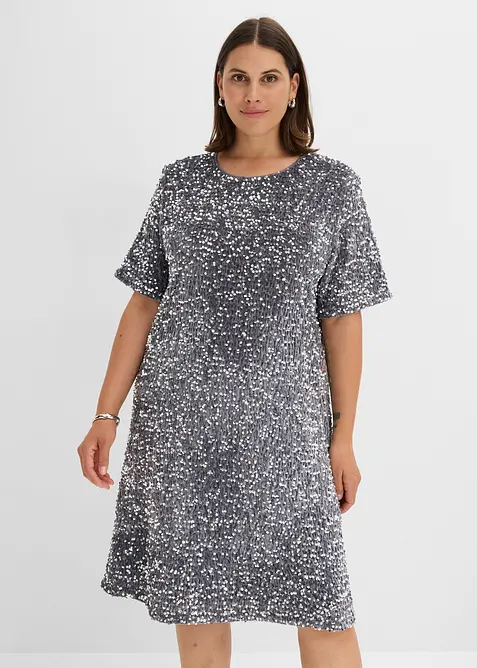 Minikleid mit Pailletten, bonprix
