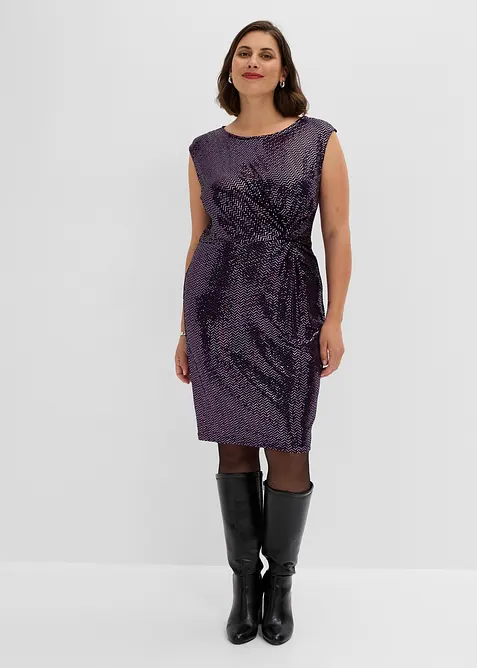 Knielanges Paillettenkleid, bonprix