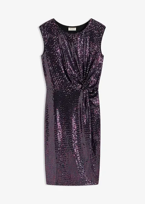 Knielanges Paillettenkleid, bonprix