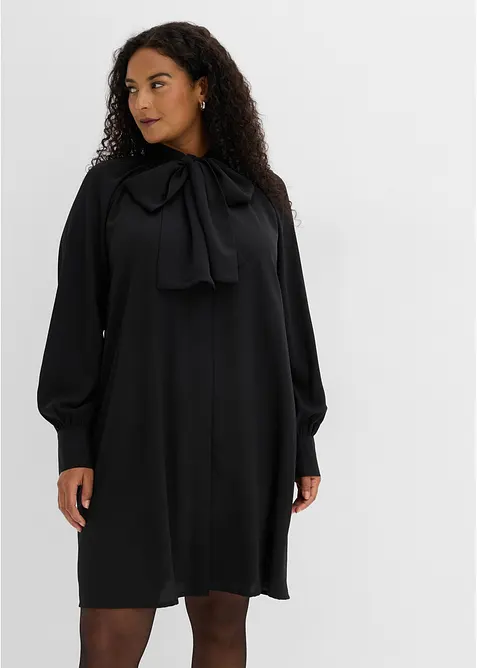 Robe-chemise &agrave; col lavalli&egrave;re, bonprix