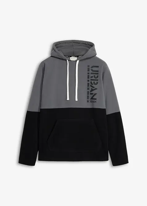 Sweat-shirt &agrave; capuche en polaire, bonprix