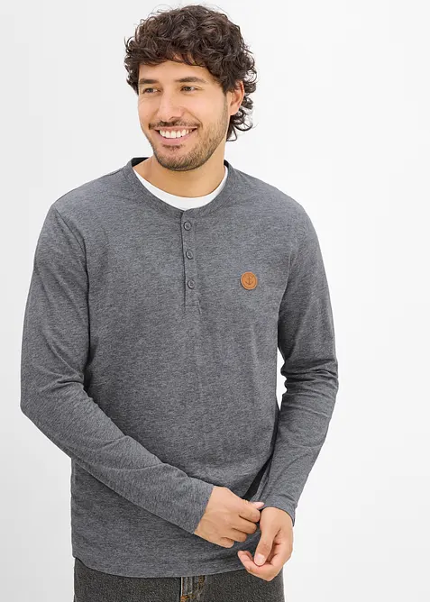 Lot de 2 T-shirts manches longues, bonprix