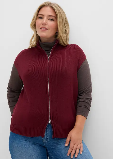 Strick-Weste aus Baumwoll-Mix, bonprix