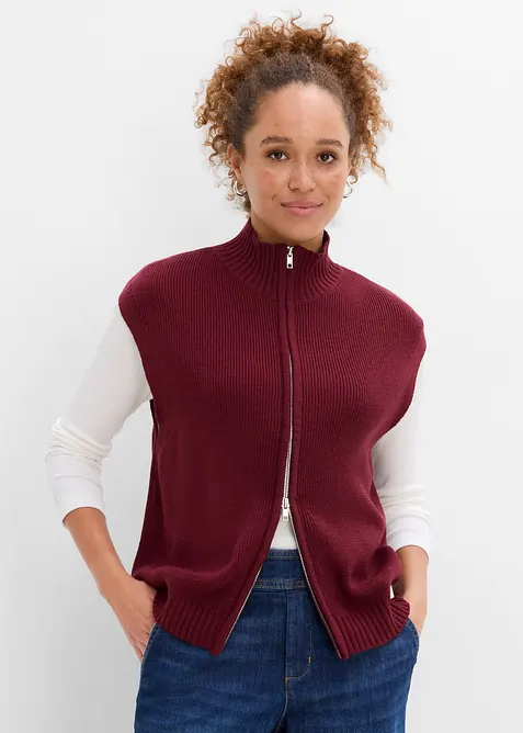 Gilet sans manches en maille, bonprix