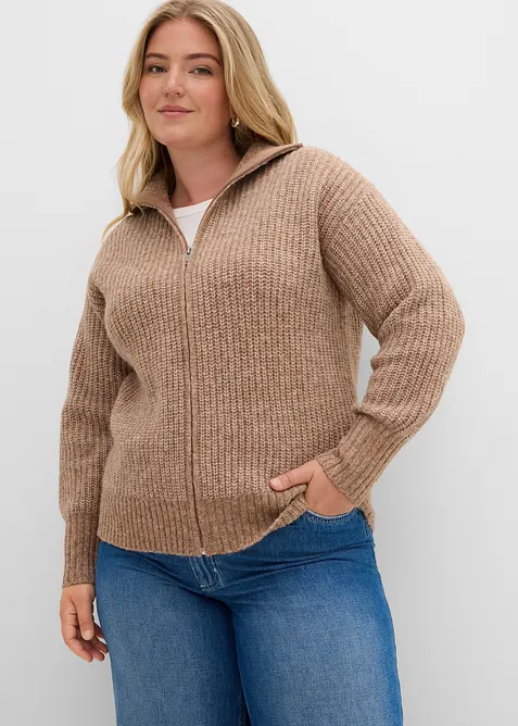 Gilet en grosse maille, bonprix