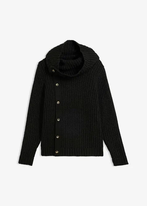Pull &agrave; patte de boutonnage, bonprix