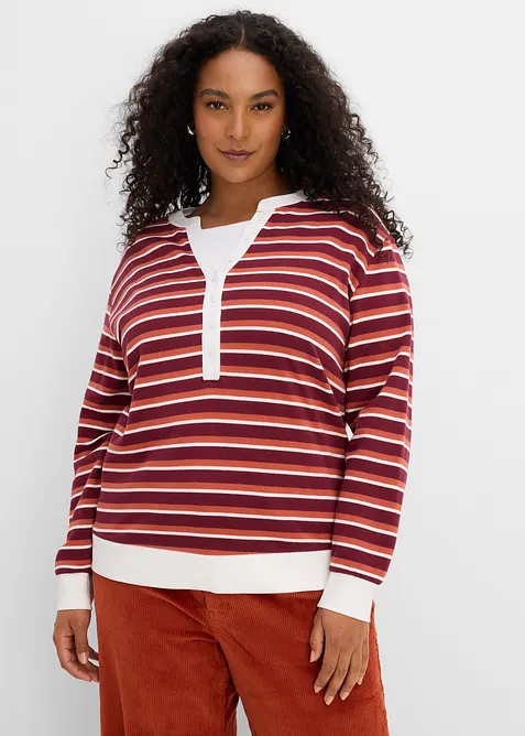 Sweat-shirt 100% coton, bonprix