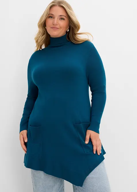 Long-Pullover aus Viskose-Mischung, bonprix