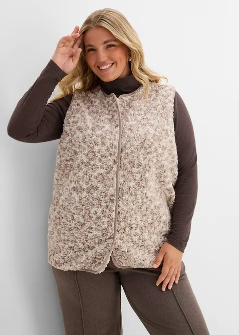 Gilet sans manches en sherpa, bonprix