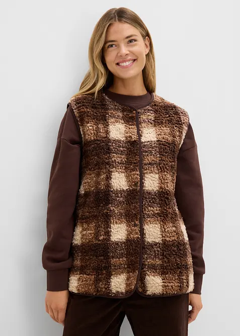 Gilet sans manches en sherpa, bonprix