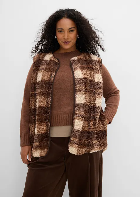 Gilet sans manches en sherpa, bonprix