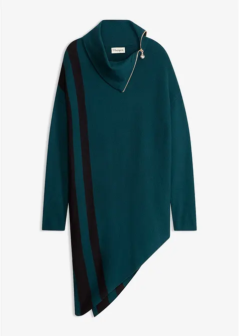 Pull long &agrave; base asym&eacute;trique, bonprix