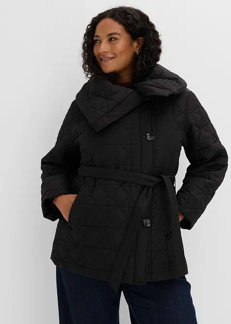 Steppjacke mit Bindeband, wasserabweisend, bonprix