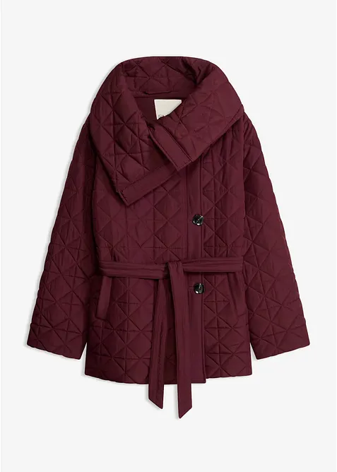 Veste matelass&eacute;e avec ceinture &agrave; nouer, d&eacute;perlante, bonprix
