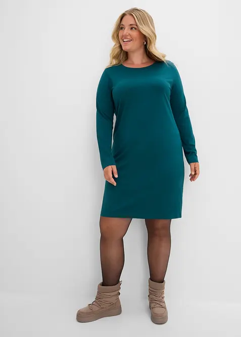 Jerseykleid aus Baumwolle mit Stretch (2er Pack), bonprix