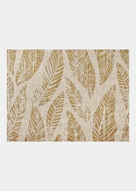 Paillasson lavable &agrave; motif feuilles, bonprix