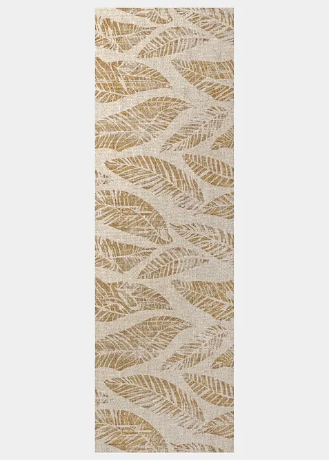 Paillasson lavable &agrave; motif feuilles, bonprix