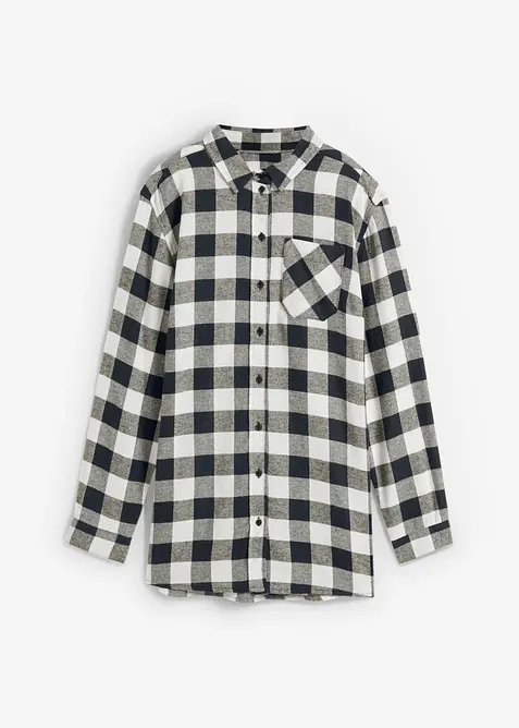 Longbluse aus reiner Baumwolle, bonprix