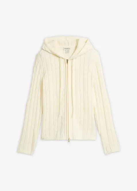 Gilet en maille torsad&eacute;e, bonprix