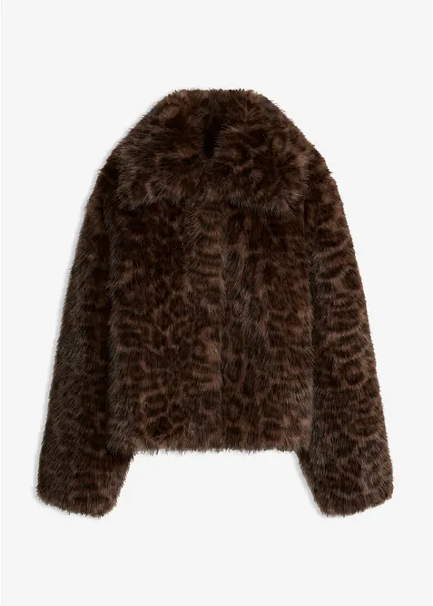Veste courte en peluche, bonprix