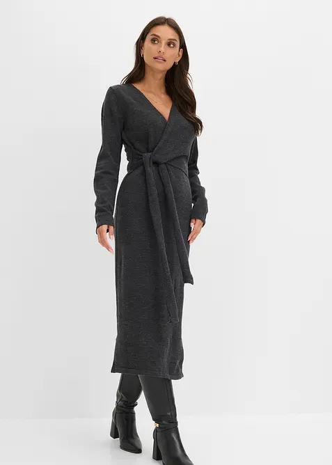Robe midi en maille, bonprix