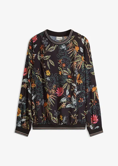 Blusenshirt mit Rundhals-Ausschnitt, bonprix