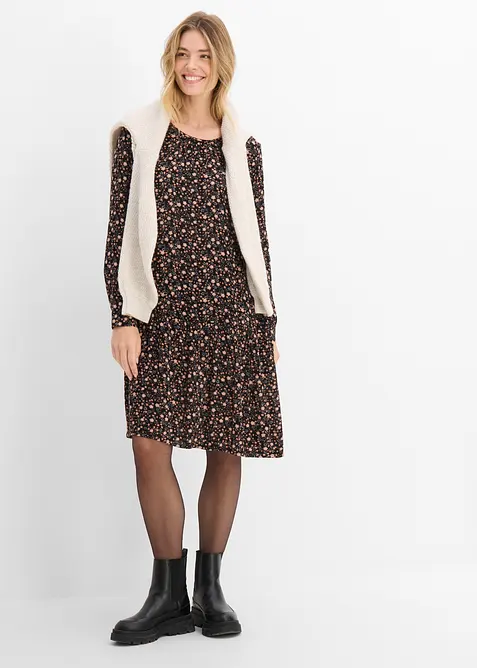 Kleid aus flie&szlig;ender Viskose, bonprix