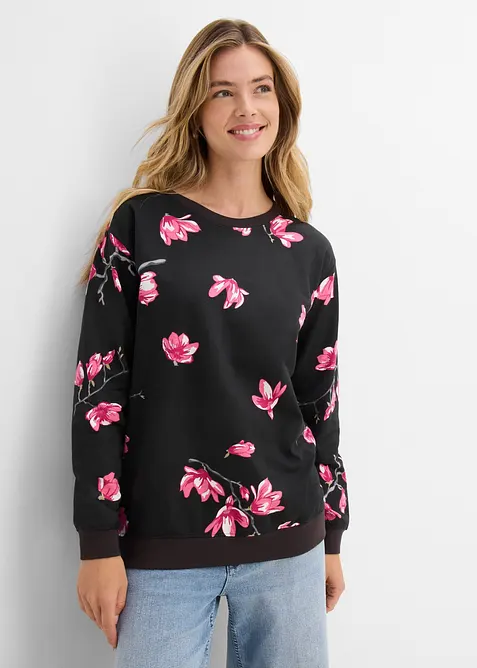 Sweat ample 100% coton, bonprix