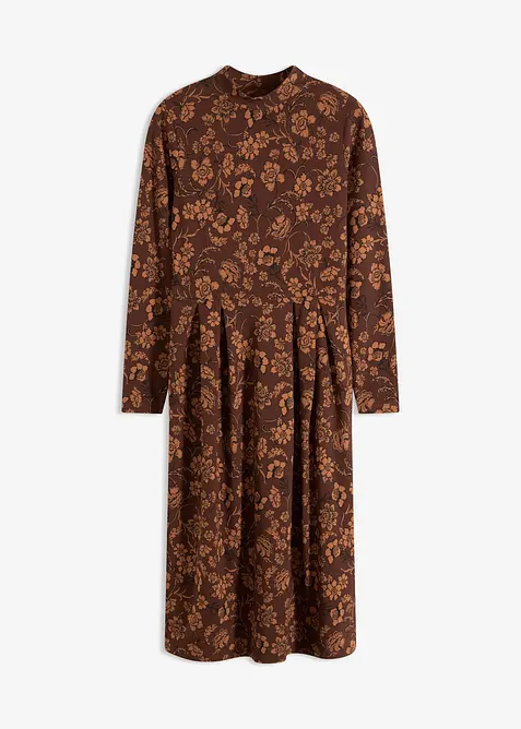 Jerseykleid mir Druck, langarm, bonprix