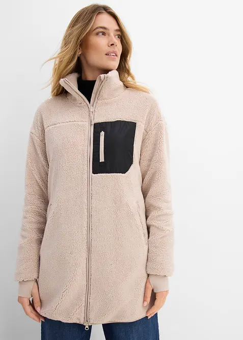 Veste en polaire peluche, bonprix