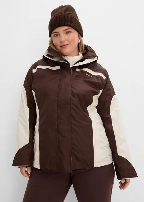 wasserdichte 3 in 1 Funktionsjacke, bonprix