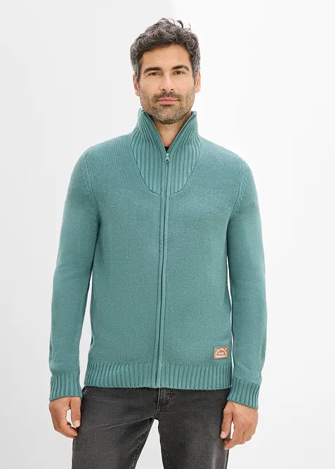 Grobstrickjacke mit Stehkragen, bonprix