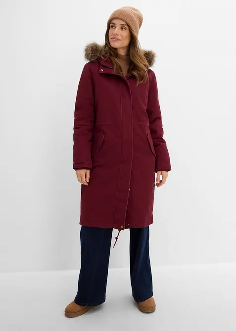 Parka longue et rembourr&eacute;e, bonprix